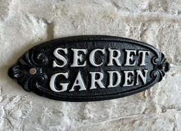 large secret garden plaque